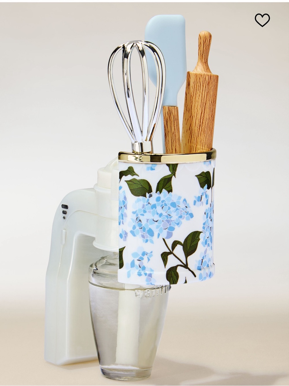 Bath & Body Works Floral Blue Hydrangea Kitchen Utensil Scent Control Nightlight